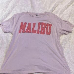 Purple Relaxed Crew Neck Short Sleeve Tee